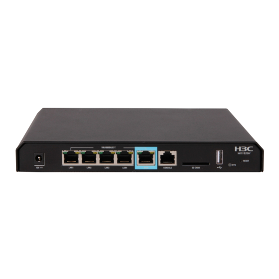 H3C WX5500H series User Configuration Manual