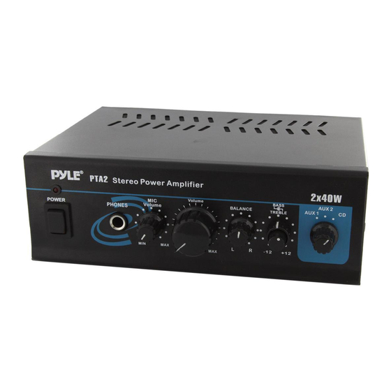 Pyle PTA2 User Manual