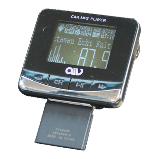 AIV FMT 893 RDS Instruction Manual