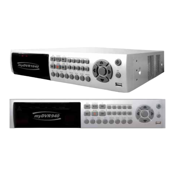 iCanTek myDVR1640/940 Channel DVR Manuals