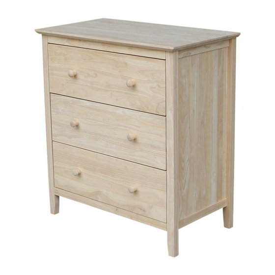 Whitewood Furniture BROOKLYN BD-8003 Assembly Instructions Manual