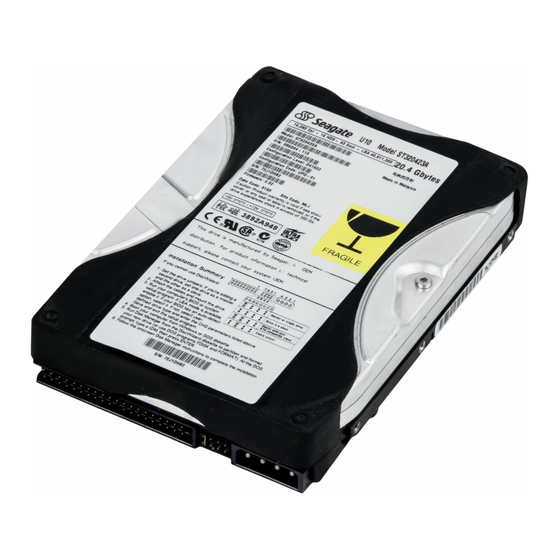 Seagate U10 ST320423A Installation Manual