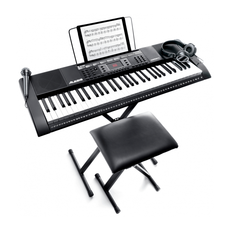 Alesis Harmony 61 MKII - Portable Keyboard Manual