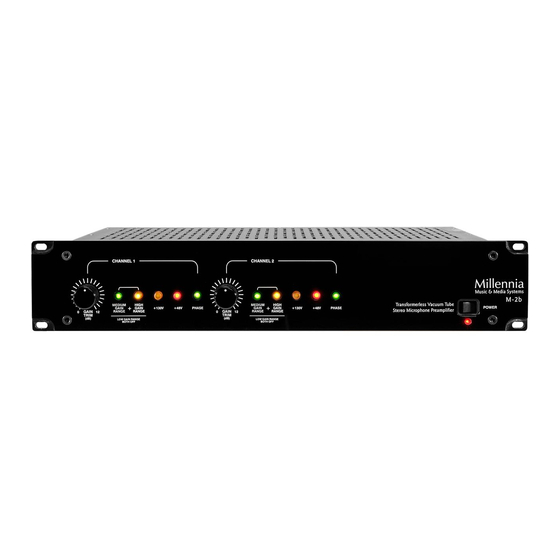 Millennia M-2B Manual