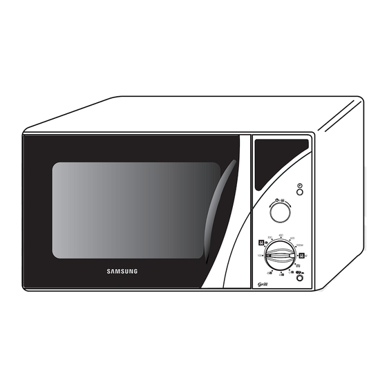 Samsung GE102YT Owner's Instructions & Cooking Manual