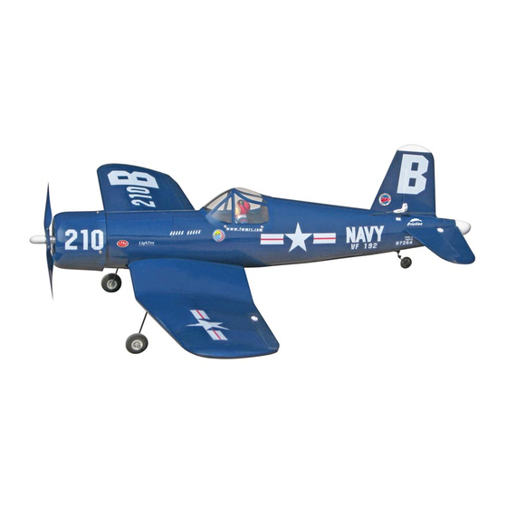 THE WORLD MODELS F4U CORSAIR EP Instruction Manual