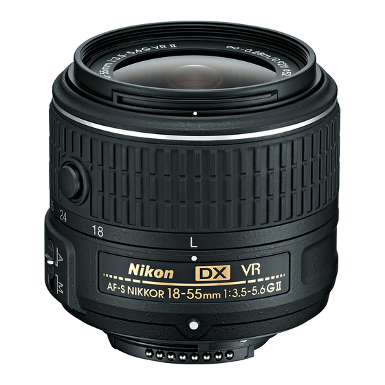 Nikon AF-S DX NIKKOR 18-55mm f/3.5-5.6G VR II User Manual