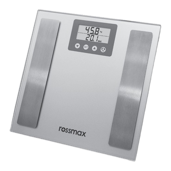Rossmax WB220 Instruction Manual