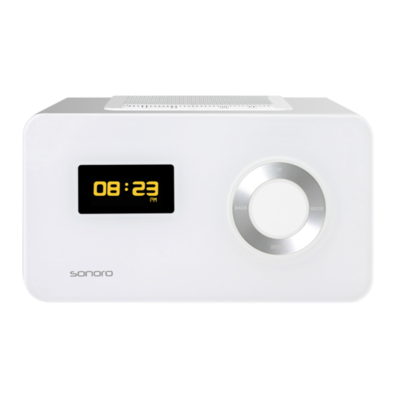 Sonoro Elements Clock Radio Manuals