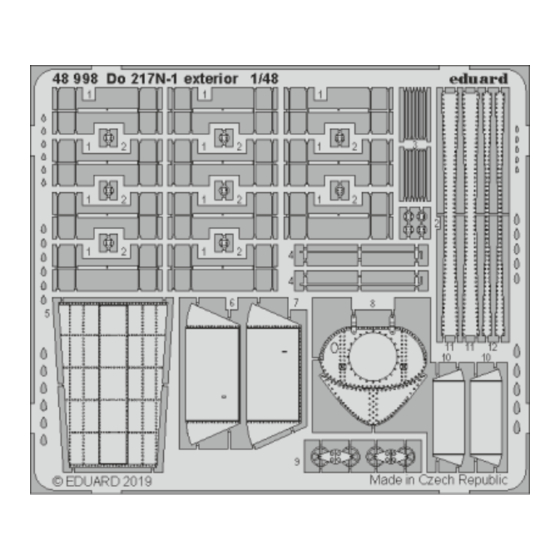 Eduard Do 217N-1 exterior Quick Start Manual