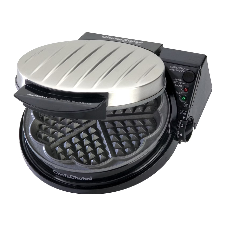 Chef'sChoice WafflePro Taste/Texture Select Manual