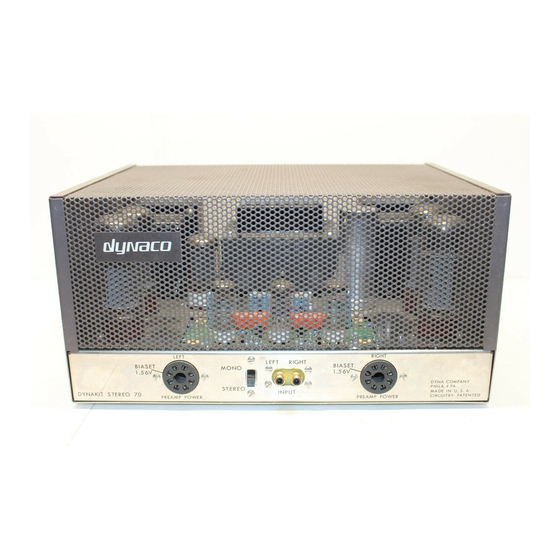 DYNACO Stereo 70 Restoration Manual