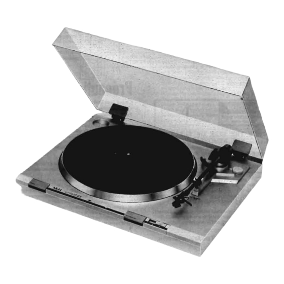 Akai AP-D2 Operator's Manual