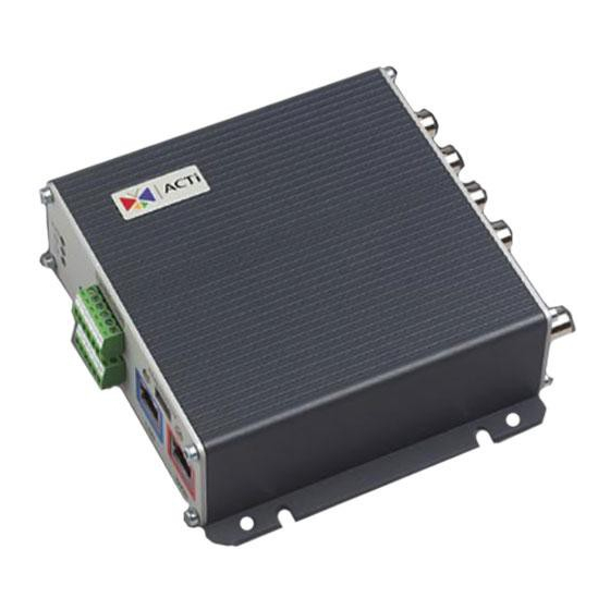 ACTi SED-2320Q Quick Installation Manual