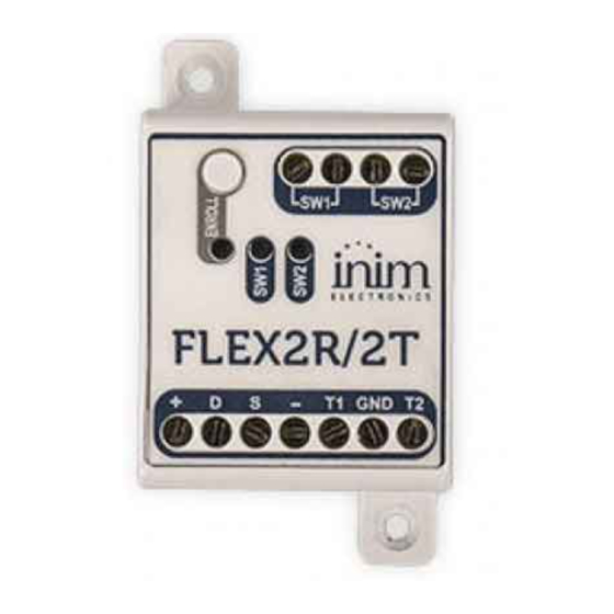 INIM Flex2R Installation And Programming Manual