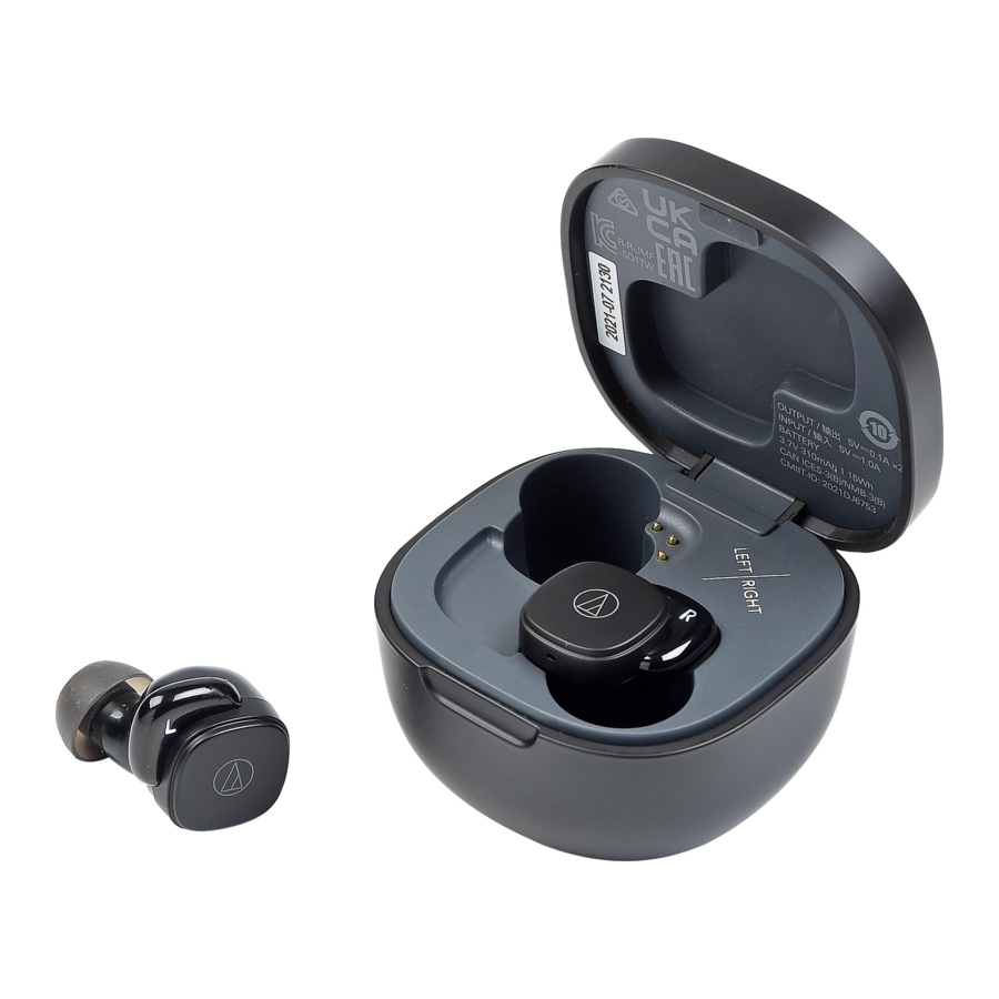 Audio-Techica ATH-SQ1TW - Wireless Headphones Manual
