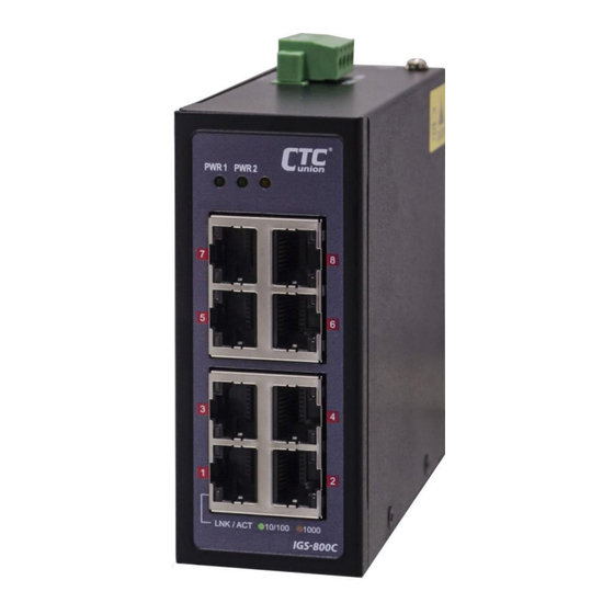 CTC Union IGS-800C Quick Installation Manual