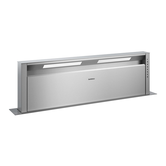 Gaggenau AL 400 Installation Instructions Manual