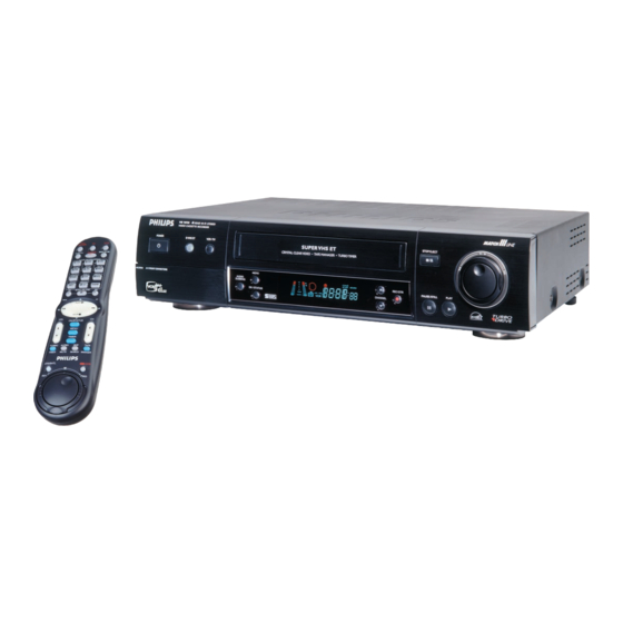 Philips VR1010BP Specification Sheet