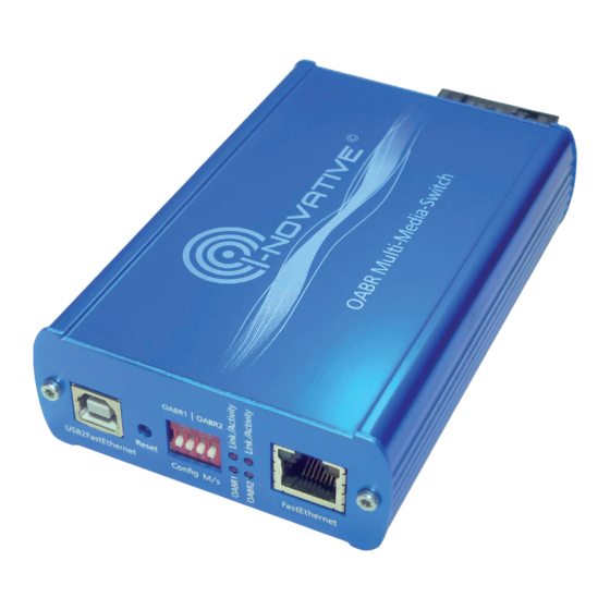 I-novative 2-Port OABR Multi-Media-Switch User Manual