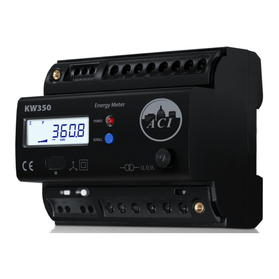 aci KW350-P1-D-S-RC Quick Setup Manual