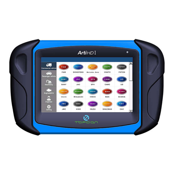 Topdon ArtiHD I Quick Start Manual