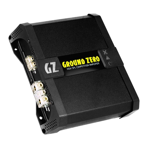 Ground Zero GZCA 1.2K-SPL Owner's Manual
