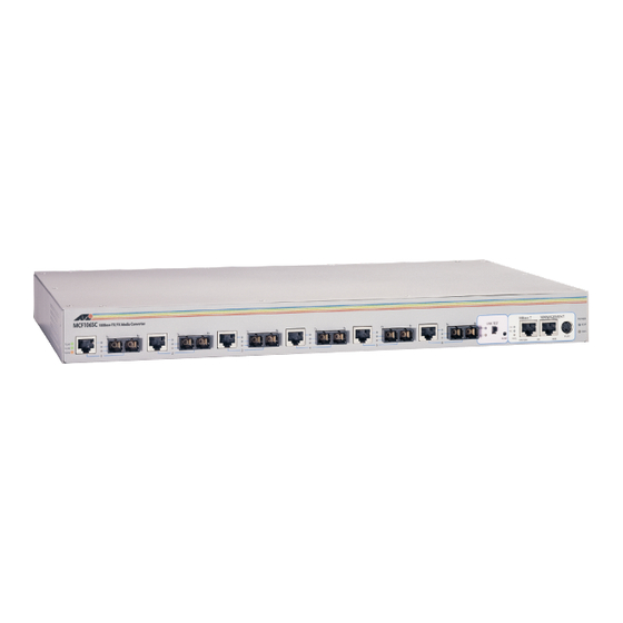 Allied Telesis AT-MCF106ST Installation Manual