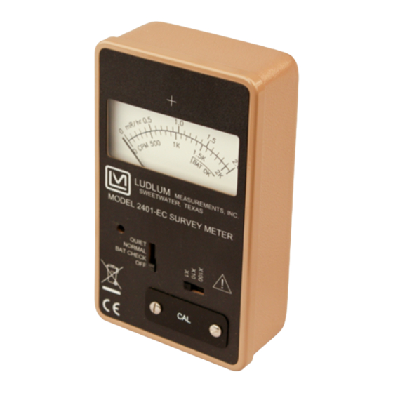 LUDLUM 2401-EC User Manual