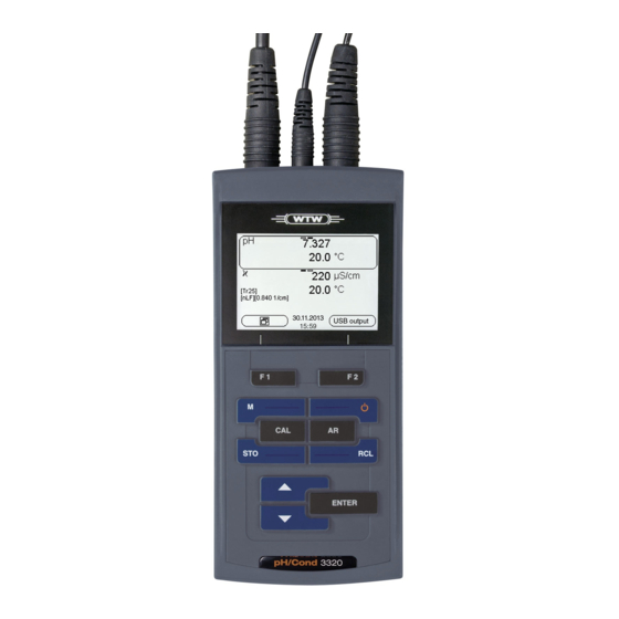 wtw pH/Cond 3320 Operating Manual