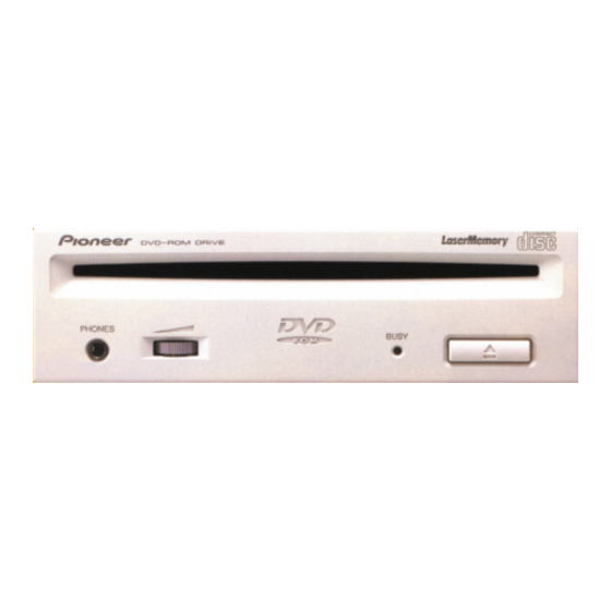Pioneer LaserMemory DVD-A05S Manuals