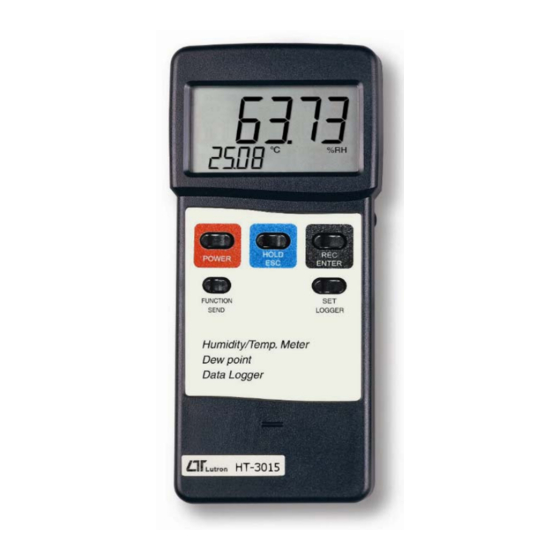 Lutron Electronics HT-3015 Humidity Meter Manuals
