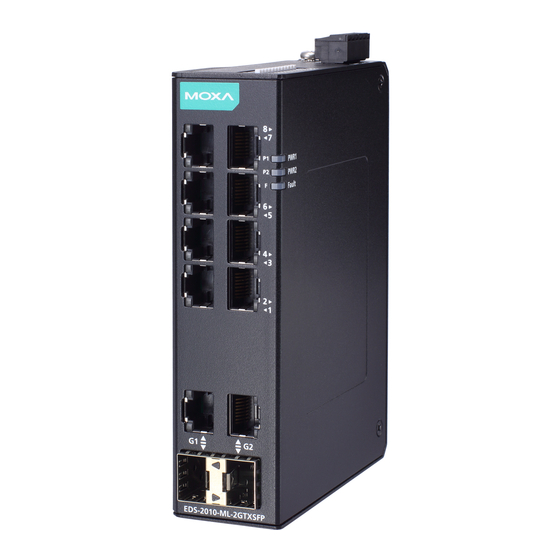 Moxa Technologies EDS-2010-ML Series Quick Installation Manual