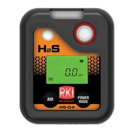 RKI Instruments HS-04 Operator's Manual