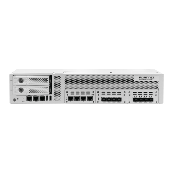 Fortinet FortiWeb High-End Series Manuals