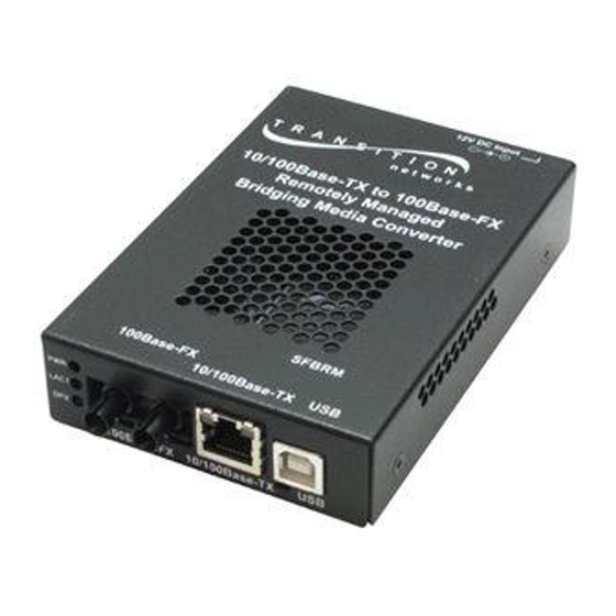 Transition Networks SSRFB10xx-100 User Manual