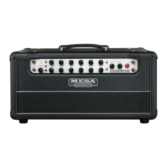 Mesa/Boogie LoneStar Amplifier Owner's Manual