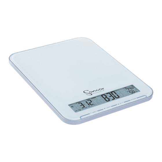 User Manuals: Sana EK9315 Electronic Kitchen Scale