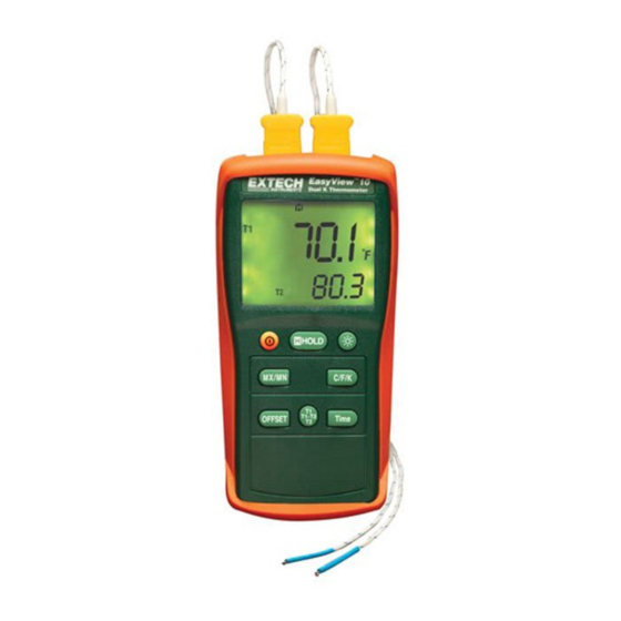 Extech Instruments EasyView Dual K EA10 User Manual
