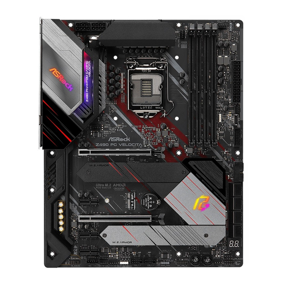 ASROCK Velocita Z490 PG User Manual