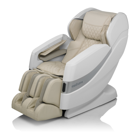 Medisana Deluxe MS 1000 Massage Chair Manuals