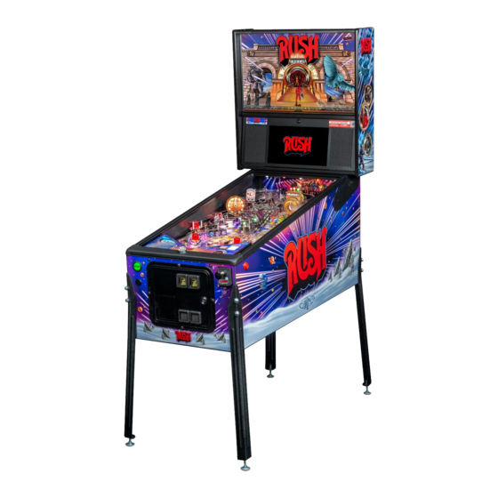 Stern Pinball RUSH LE Service And Operation Manual