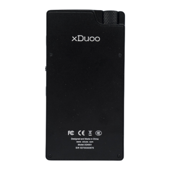 xDuoo X24001 Manual