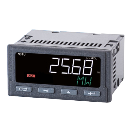 Lumel N31U Quick Start Manual