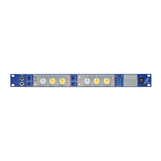 Focusrite ISA Two User Manual