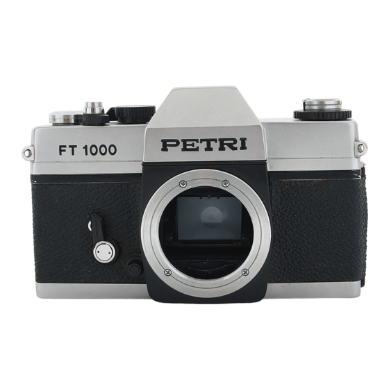Petri? FT 1000 SLR Film Camera Manuals