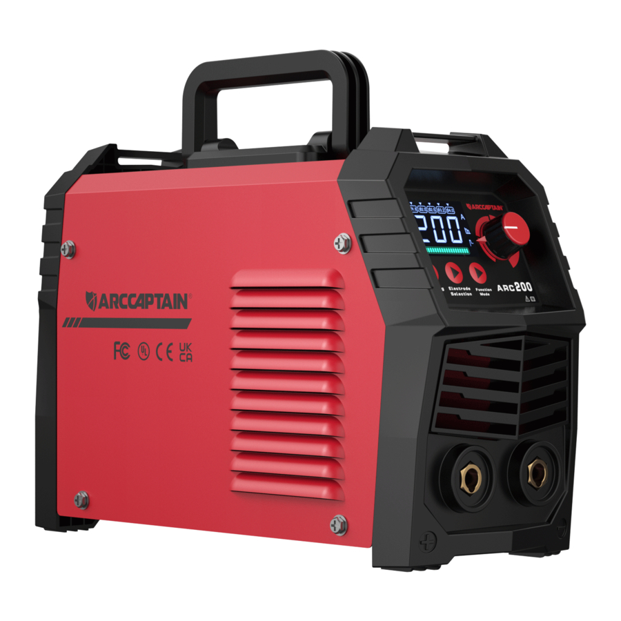 ARCCAPTAIN ARC160 / ARC200 - Inverter Welding Machine Manual