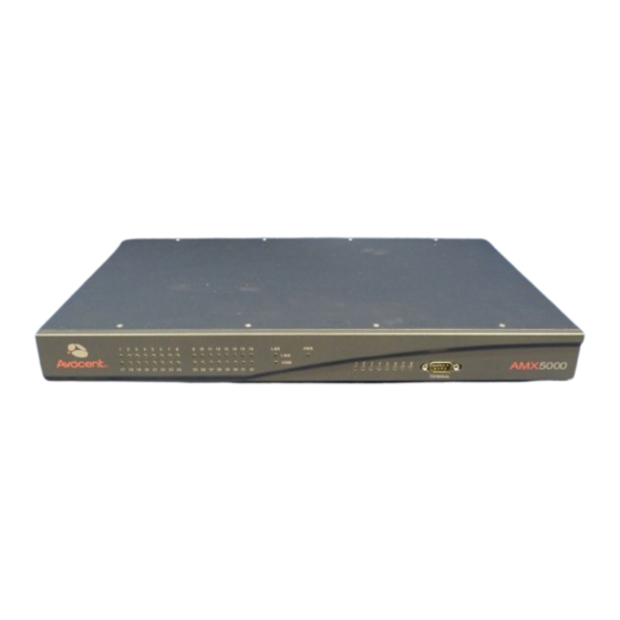 Avocent AMX Series Installer/User Manual
