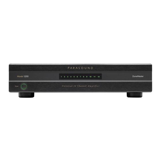 Parasound ZoneMaster 1250 Owner's Manual