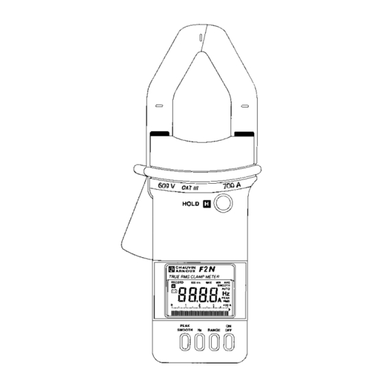 Chauvin Arnoux F 1N User Manual